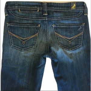 Kasil jeans size 26 flare custom tailor craftsmanship EUC rare medium wash EUC